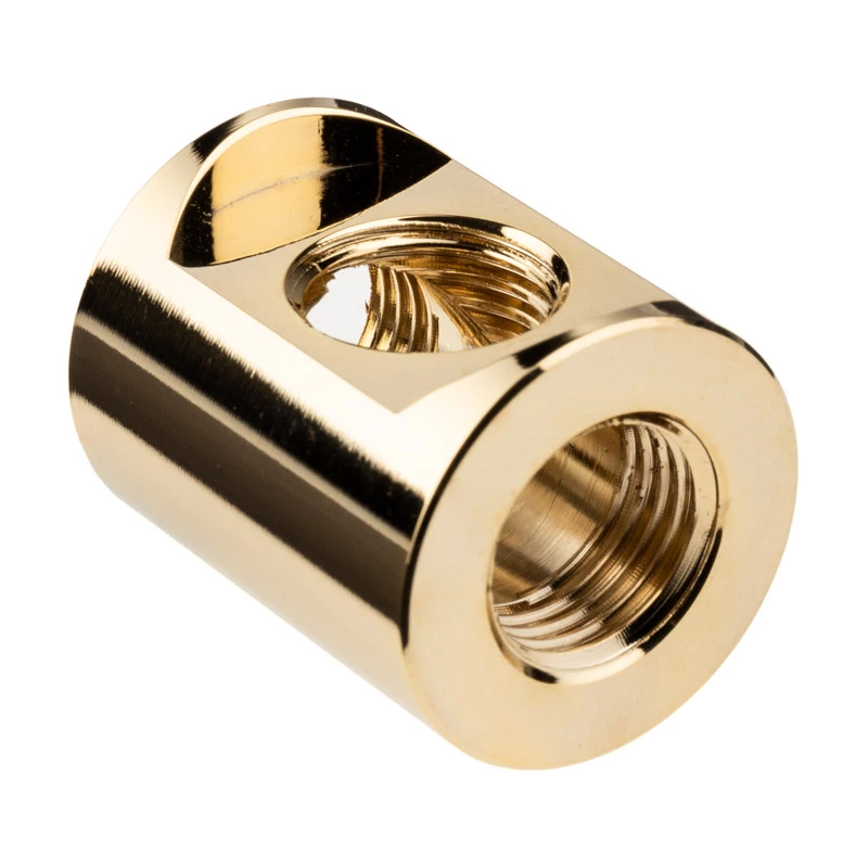 EK Water Blocks EK-Quantum Torque divisor em T 3x G1/4 fêmea, dourado