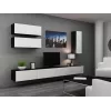 Armário Cama VIGO 90 fechado 90/35/32 preto/branco brilhante