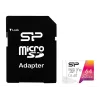 Silicon Power Elite microSDXC 64GB UHS-I Class 10 V10 Cartão de memória com adaptador (SP064GBSTXBV1V20SP)