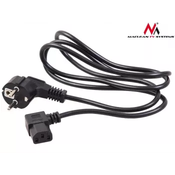 Cabo de alimentação com ficha angular de 3 pinos 3M MCTV EU-803