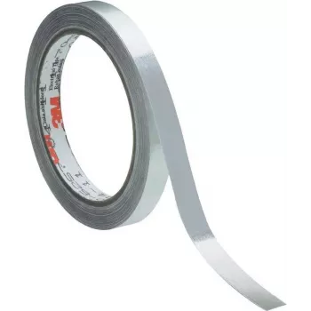 Fita de blindagem em folha de alumínio 3M 16,5 m × 12 mm, prateada