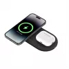 Belkin WIZ021VFBK – Estação de carregamento sem fios 2 em 1 com tecnologia Qi2 15 W, preto