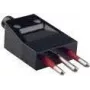 Bachmann - conector de alimentação - 3 polos (M) 10 A - preto - Itália (910.174)