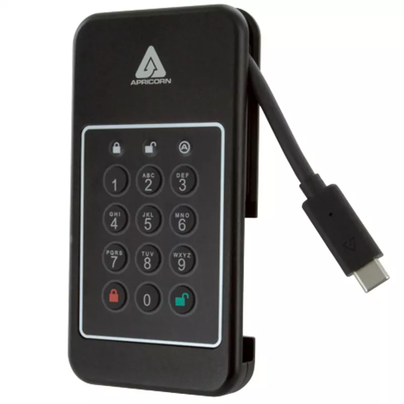 Apricorn Aegis NVX - SSD - 500 GB - USB 3.2 Gen 2 - conforme TAA (ANVX-500GB)