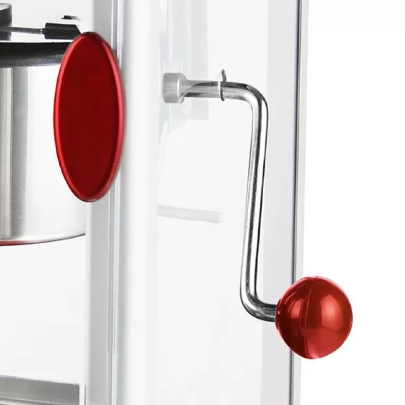 Emerio POM-120650 máquina de pipocas, 360 W, vermelha/prateada