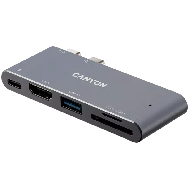 Hub CANYON DS-5 5 em 1 Thunderbolt 3 4K cinzento-espacial