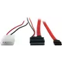Inter-Tech - Adaptador SATA - Slimline SATA para alimentação interna, 4 pinos, SATA - 15 cm - vermelho (88885323)