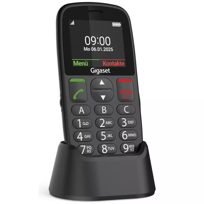 Gigaset GL395 telemóvel, preto