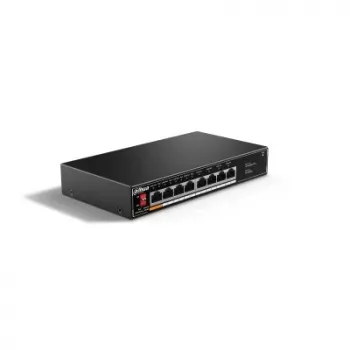 Dahua Technology PoE SF1008LP switch não gerido L2 Fast Ethernet (10/100) Power over Ethernet (PoE) preto