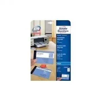 Cartões de visita Avery Zweckform C32028-25 — 85 × 54 mm, 200 unidades por embalagem