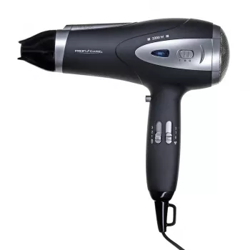 Secador de cabelo Profi-Care PC-HTD 3113 — 2200 W, iónico, 3 níveis de calor, 2 velocidades, preto