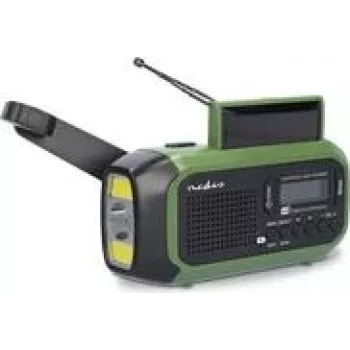Nedis RDDBCR2000GN rádio de emergência DAB+, FM, rádio de emergência FM, DAB+, FM verde, preto (RDDBCR2000GN)