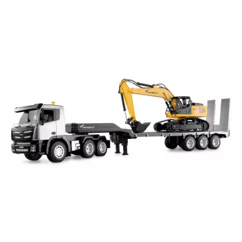 Conjunto Amewi 2 em 1 reboque e escavadora G836E/G041E 1:24 RTR
