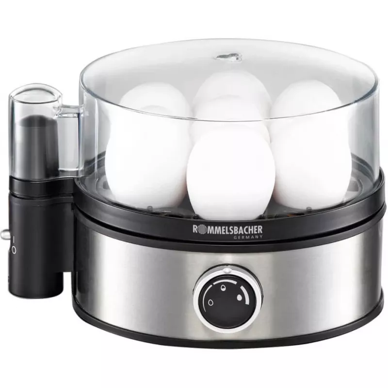 ROMMELSBACHER ER 400 - Ovoqueira - 400 W - aço inoxidável/preto