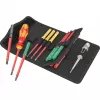 Kraftform Kompakt VDE 16 Universal 1 Tool Finder, 16 peças, chaves de fendas vermelho/amarelo, incl. punho de encaixe, testador de fase, lâminas intercambiáveis VDE