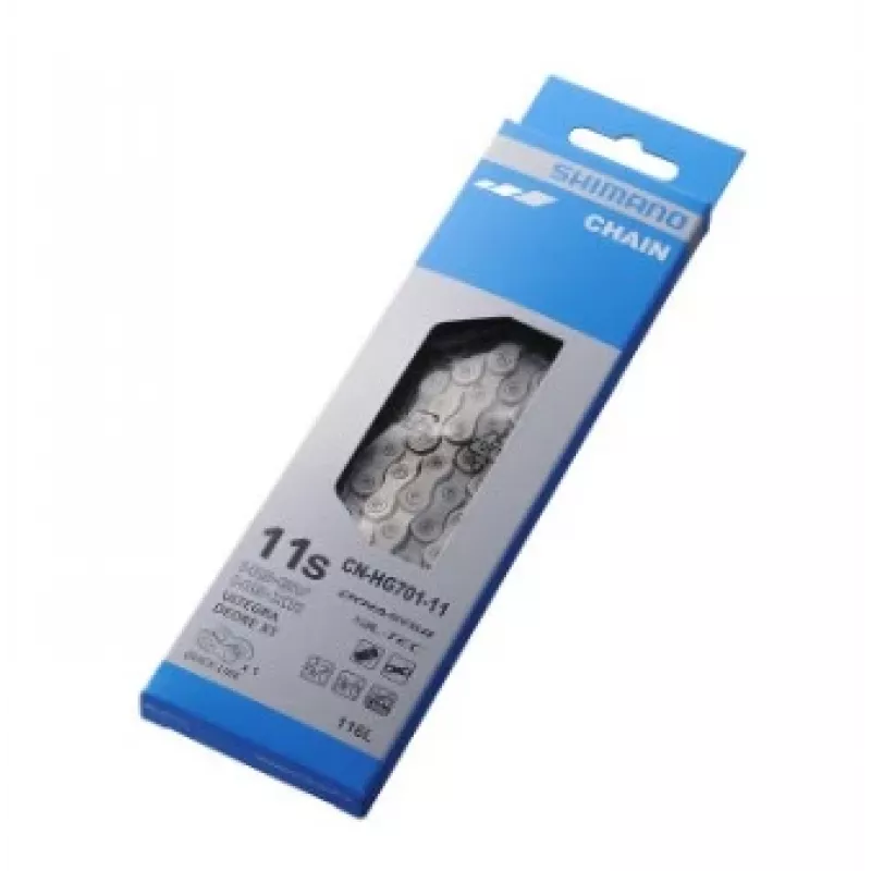 Corrente de bicicleta Shimano CN-HG701-11 preta 257g