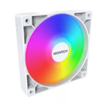 Módulo de ventoinha para caixa de computador Montech GF120 V2 ARGB 12 cm branco 3 unid.
