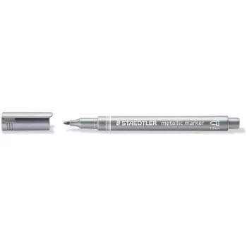 Marcador de fibra Staedtler 8323 prateado