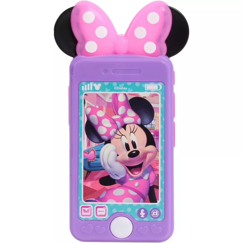 Disney Junior Minnie Mouse Chat With Me conjunto de telemóvel, jogo de imaginação