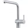 Torneira Atlas Neo bica orientável lateral HP versão aço inoxidável