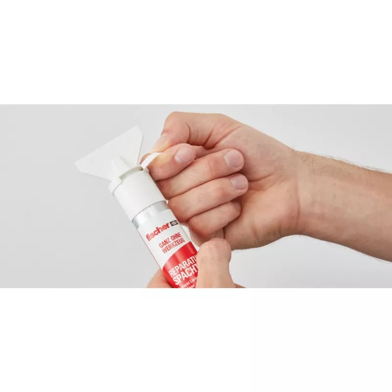 fischer ESPÁTULA DE REPARAÇÃO - metal - plástico - madeira - universal - teto - parede - branco - bisnaga - 70 ml