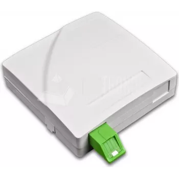 Lightwin tomada de parede FTTx para 2 acopladores SC simplex, sem pigtails, branco FTTx (FTTH WALL OUTLET 2)