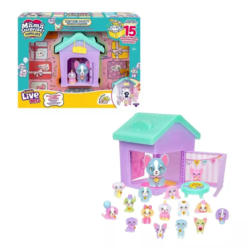 Conjunto de figuras Little Live Pets - Families Moms House Party