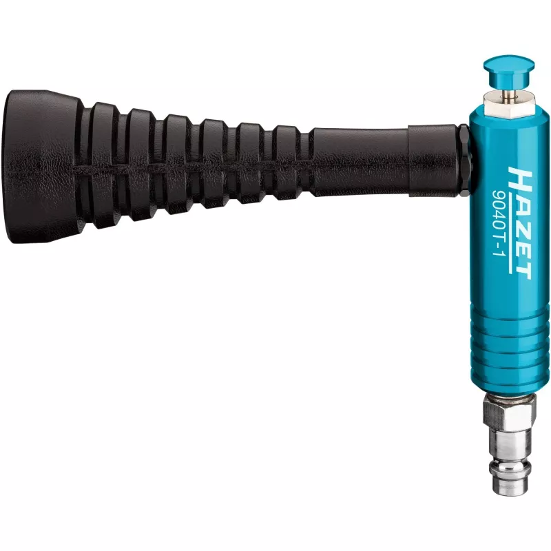Pistola de sopro turbo HAZET 9040T-1 preto/azul com bico de turbulência (9040T-1)