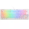 Teclado gaming Ducky One 3 Aura White TKL RGB LED - Kailh Jellyfish Y US - Teclado gaming branco em formato TKL - Layout de teclas US - Hot-swap