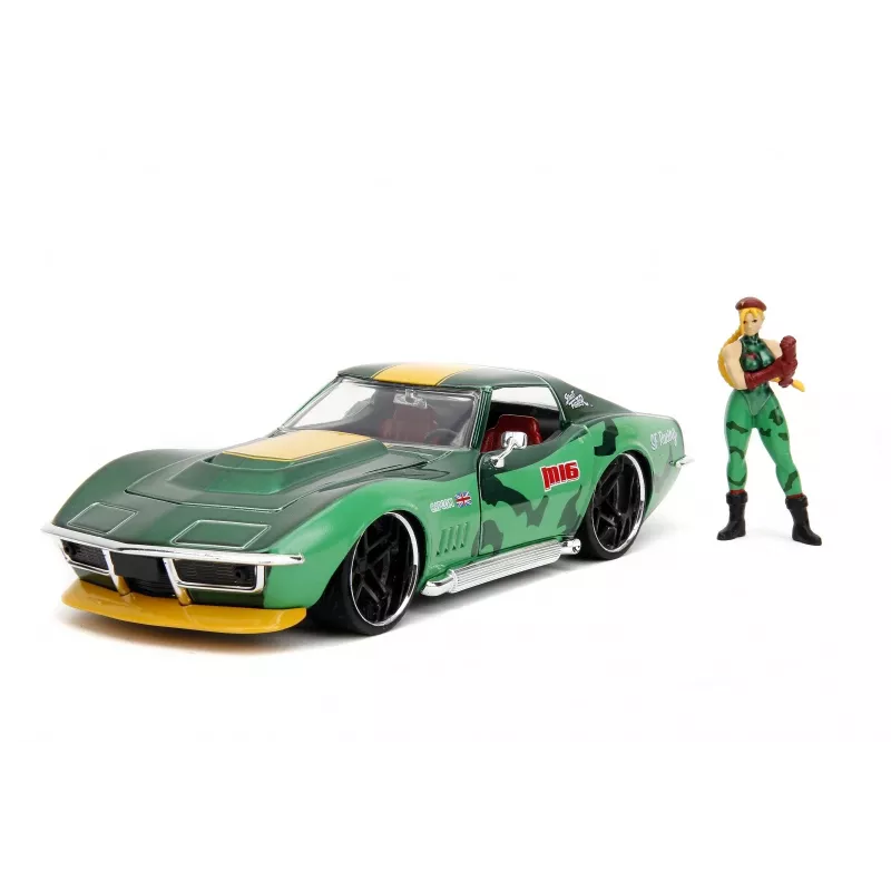 Carro Jada Toys Street Fighter 1969 Chevrolet 1:24 metal verde