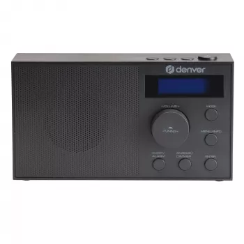 Rádio DENVER DAB-51B — rádio digital DAB+/FM/AM compacto, preto