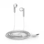 Headset móvel Huawei AM116 In-Ear binaural com fios prateado - branco (22040281)