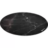 Tapete de proteção de chão para cadeiras Arozzi Zona Round Floor Pad – preto Marble, tapete de proteção redondo para pavimentos duros e alcatifados