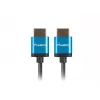 Cabo HDMI LANBERG CA-HDMI-22CU-0018-BK 1,8 m — HDMI Type-A para A, HDMI 2.0, 18 Gbit/s, ARC, banhado a ouro