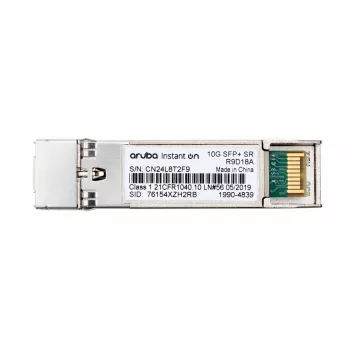HPE Networking Instant on Transceptor SFP+ LC SR 10G para ligações até 300 metros (R9D18A)