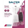 Conjunto de saleiro e pimenteiro Salter BW12949EU7, corpos transparentes, moagem manual