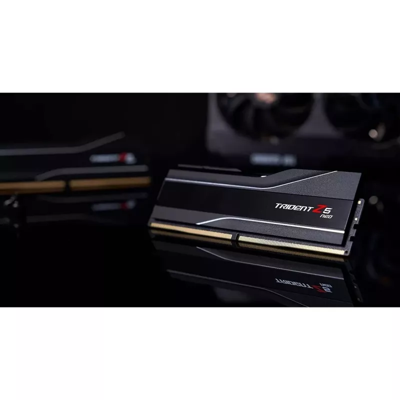 DIMM 32 GB DDR5-6000 (2x 16 GB) Dual-Kit, memória RAM preta, F5-6000J3636F16GX2-TZ5N, Trident Z5 NEO, AMD EXPO