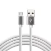 Cabo everActive USB 1m - branco, silicone, carregamento rápido, 2,4A - CBS-1MW