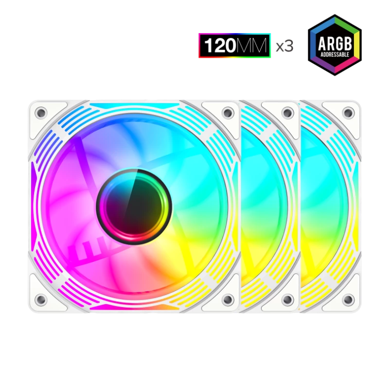 Gamemax | Ventoinha de caixa | KF300R BK | Branco