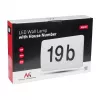Maclean MCE292 W candeeiro LED com número de porta e sensor crepuscular, 12 W, 950 lm, IP65, branco
