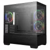 Caixa PC Midi Tower DeepCool CG380 3F – preto, 235×437×451 mm, suporta 2x120 mm ventoinhas laterais + 1x120 mm traseira, fonte de alimentação em baixo, HDD 2,5 polegadas/3,5 polegadas