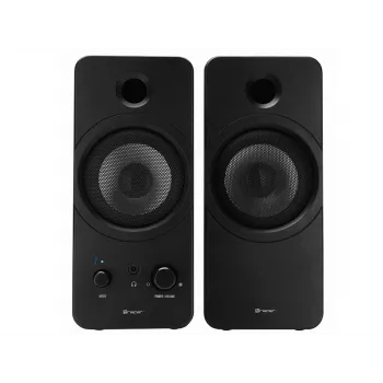 Altifalantes de secretária 2.0 TRACER Mark 12 W, alimentação USB, Bluetooth, 2 vias, 2 drivers, preto