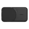 Belkin UltraCharge suporte de carregamento sem fios dobrável 2 em 1 Qi2 de 25 W, preto (WIZ038KQBK)