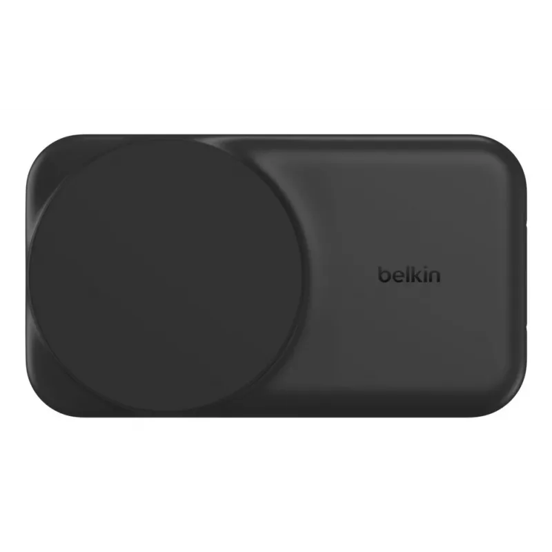 Belkin UltraCharge suporte de carregamento sem fios dobrável 2 em 1 Qi2 de 25 W, preto (WIZ038KQBK)