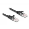 Cabo espiral RJ45 DeLOCK, macho – macho, Cat.5e, 2 m, preto