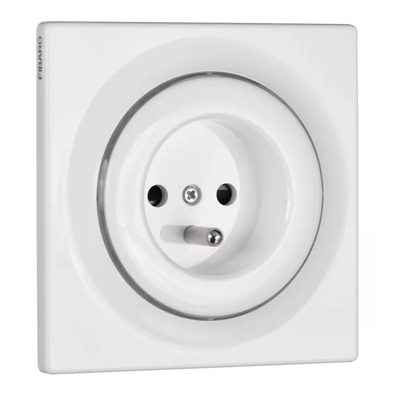 Tomada Fibaro Walli Outlet N tipo E antracite FGWSONE-011-8