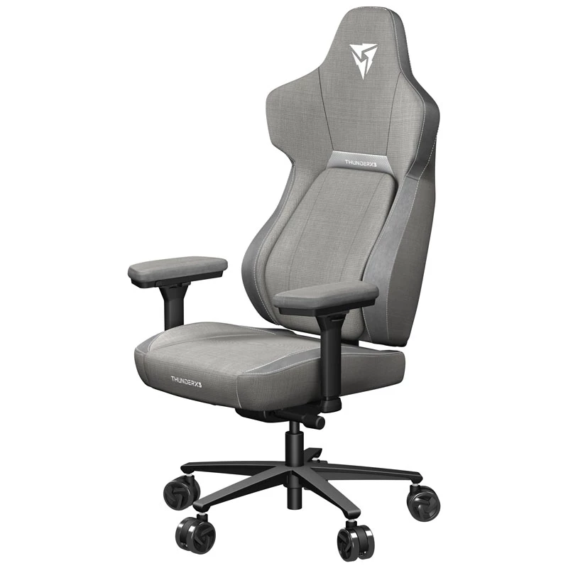 Cadeira gaming universal ThunderX3 CORE Loft assento acolchoado cinzento