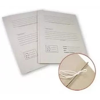 Dossiê SMLT, arquivo, A4 4 cm, 300 g, com 2 atacadores, com impressão, branco, cartão, ecológico