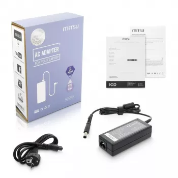 Fonte de alimentação MITSU HP 19,5 V 3,33 A para portáteis — saída 19,5 V, 3,33 A