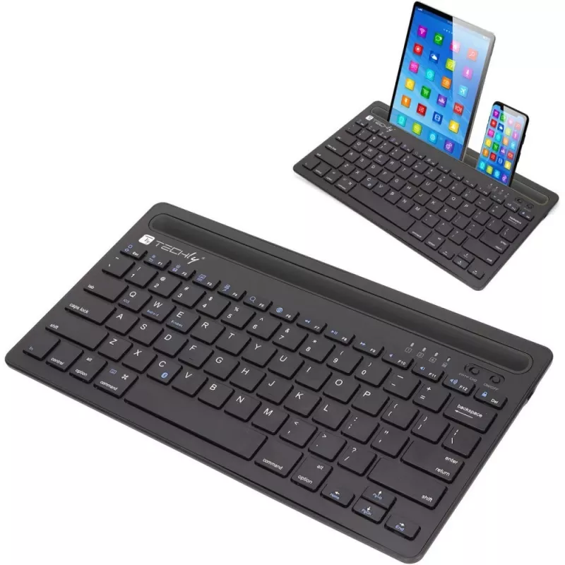 Techly ICTBK102U Teclado Universal Bluetooth QWERTY Inglês Preto